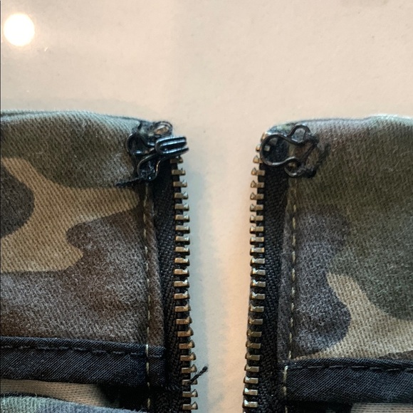 Free People Blue Gray Camouflage Mini Pencil Skirt - Picture 5 of 5